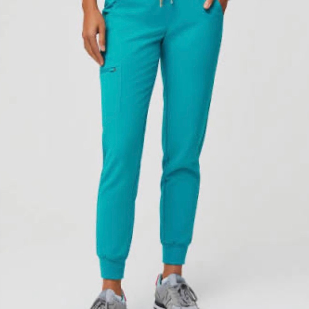 Figs Aqua Blue Zamora joggers